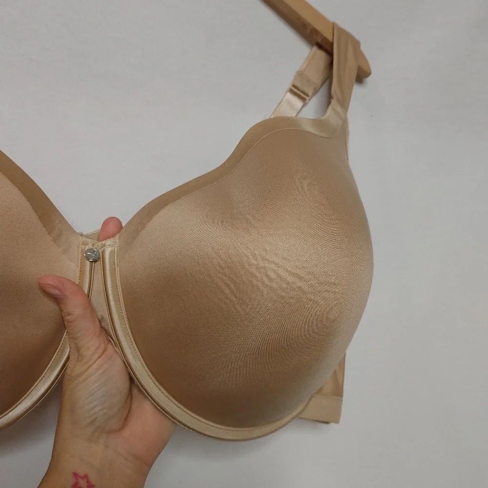 Cacique Lightly Lined Smooth Full Coverage Bra‎ Tan Beige 46DDD Style DL11070682